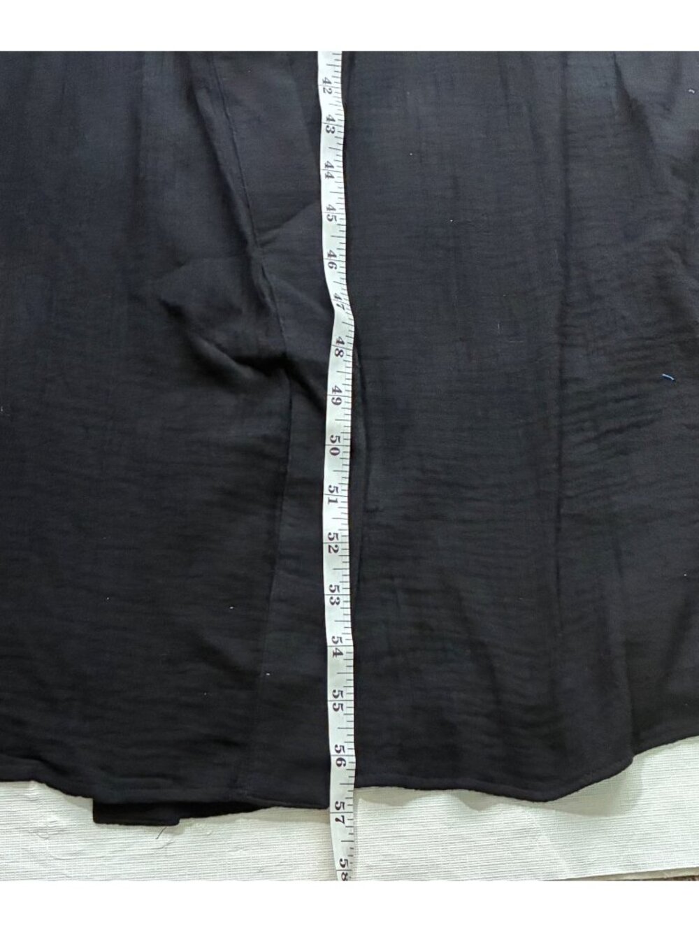 Baltic Born Aizey Black Button-Up slub cotton gauzy Maxi Dress Womens Size L - Picture 9 of 9